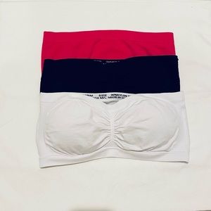 3 Pack Bandeau Style Bras